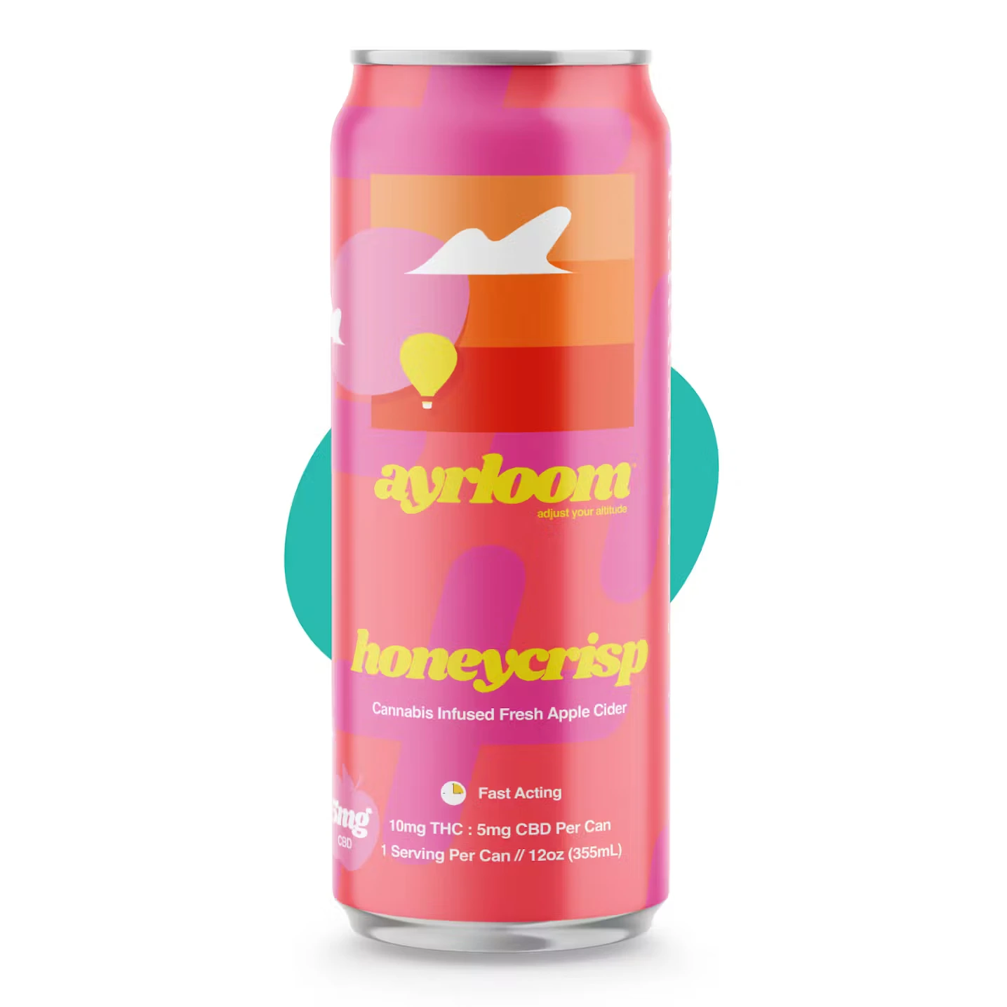 Image of Honeycrisp (I) - Aryloom - Infused Beverage (10mg THC-5mg CBD) on a white background