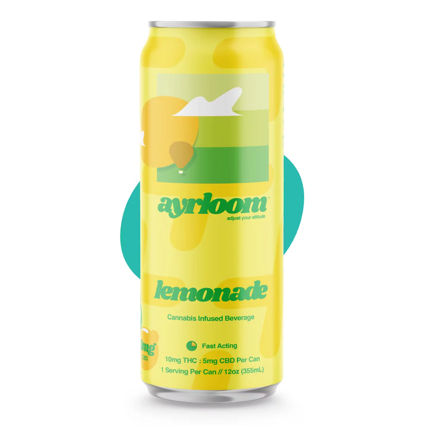 Image of Lemonade (I) up - Infused Beverage (10mg THC) on a white background