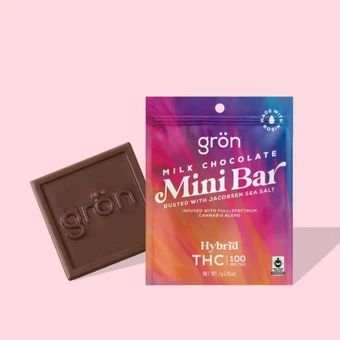 Milk Chocolate (H) Gron | Mini Bar (100mg)