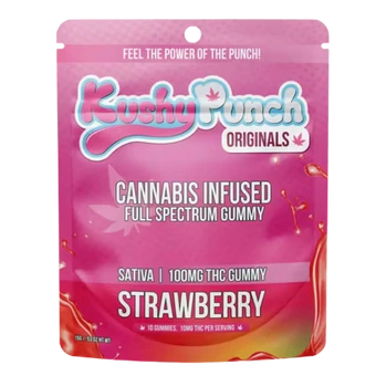 Strawberry (S) Kushy Punch | 10 Pack Gummies (100mg)